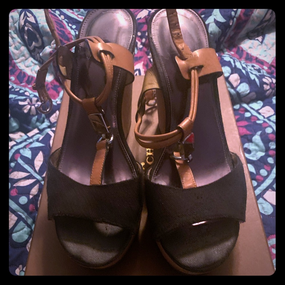 Coach wedge sandals